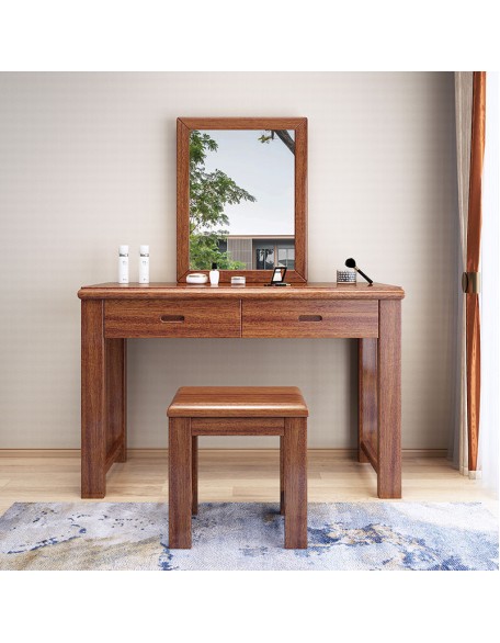 Solid Wood Dresser Bedroom Storage Cabinet One Piece Makeup Cabinet