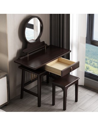 New Chinese style solid wood dressing table multifunctional bedroom makeup table storage cabinet