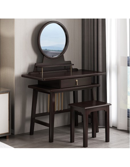 New Chinese style solid wood dressing table multifunctional bedroom makeup table storage cabinet