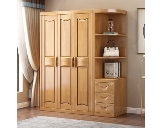 Bedroom solid wood large capacity storage organiser wardrobe
